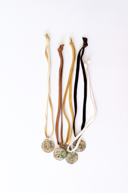 Four Medicines Medallion - Braided Leather Chain